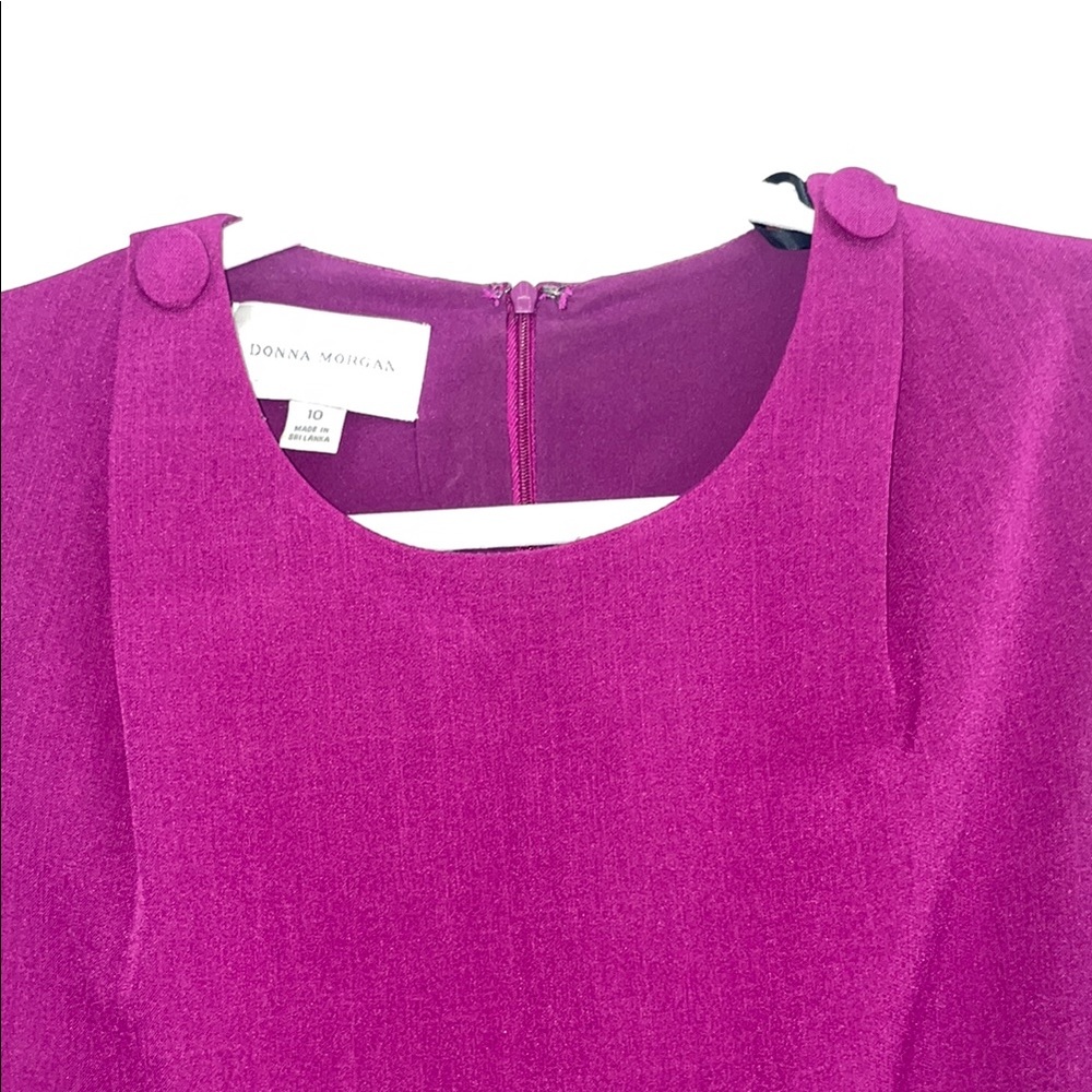 Donna Morgan Fuchsia Sleeveless Sheath Dress